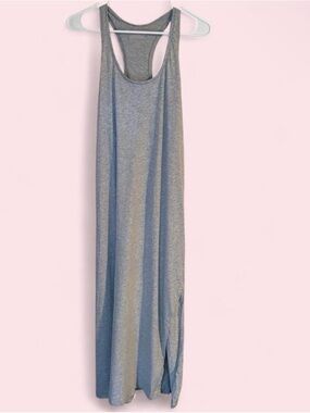 Victoria's Secret Light Gray Racerback Tank Maxi Dress